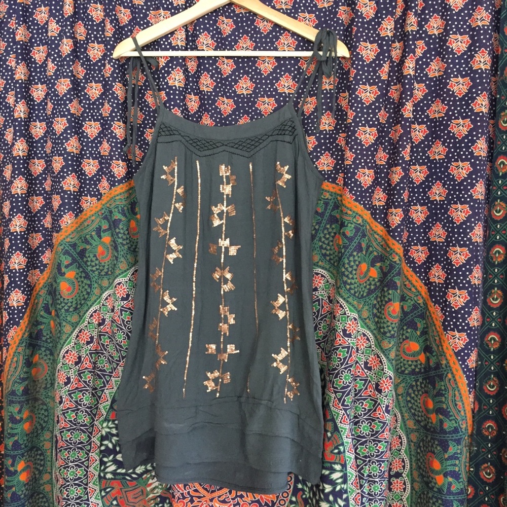 Copper Sequins Sundress - Picture 7 of 7